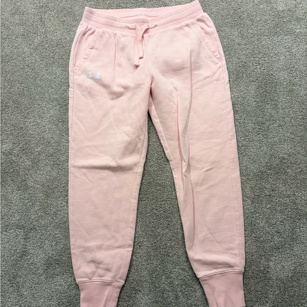 Under Armour Girls Light Pink Sweatpants